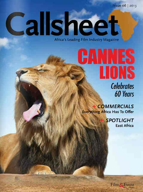 CALLSHEET magazine cover Issue 6  2013