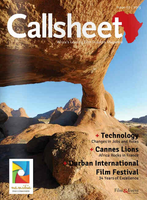 CALLSHEET magazine cover Issue 7  2013