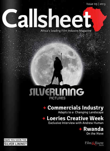CALLSHEET magazine cover Issue 9  2013