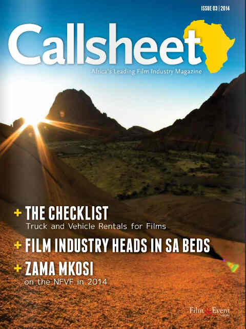 CALLSHEET magazine cover Issue 3  2014