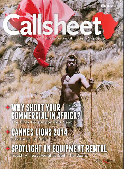 CALLSHEET magazine cover Issue 6  2014