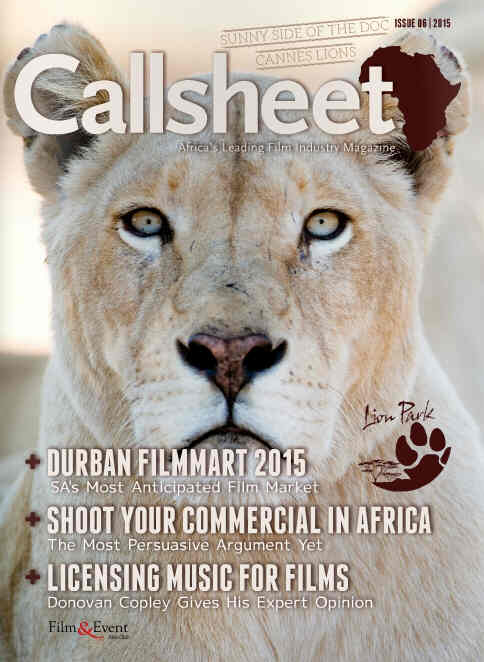 CALLSHEET magazine cover Issue 6  2015