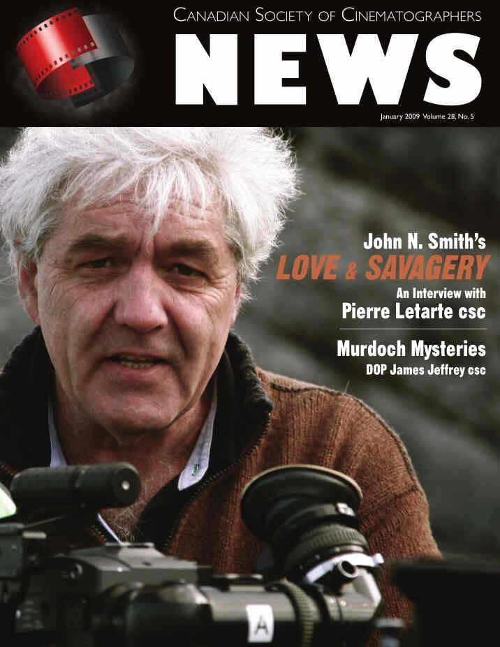 CANADIAN CINEMATOGRAPHER magazine cover January 2009