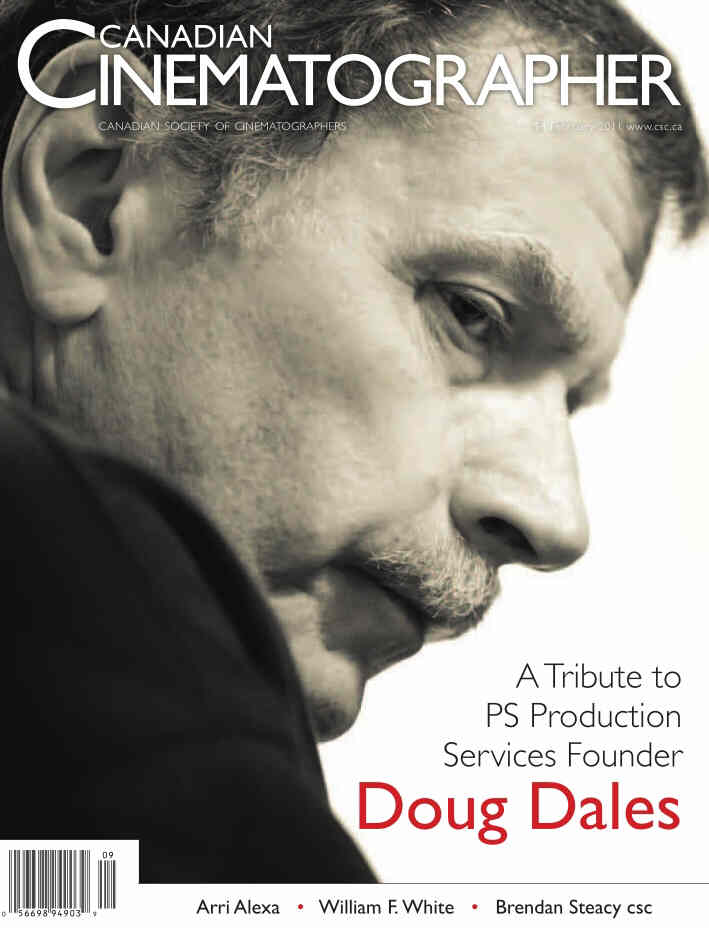 CANADIAN CINEMATOGRAPHER magazine side cover February 2011