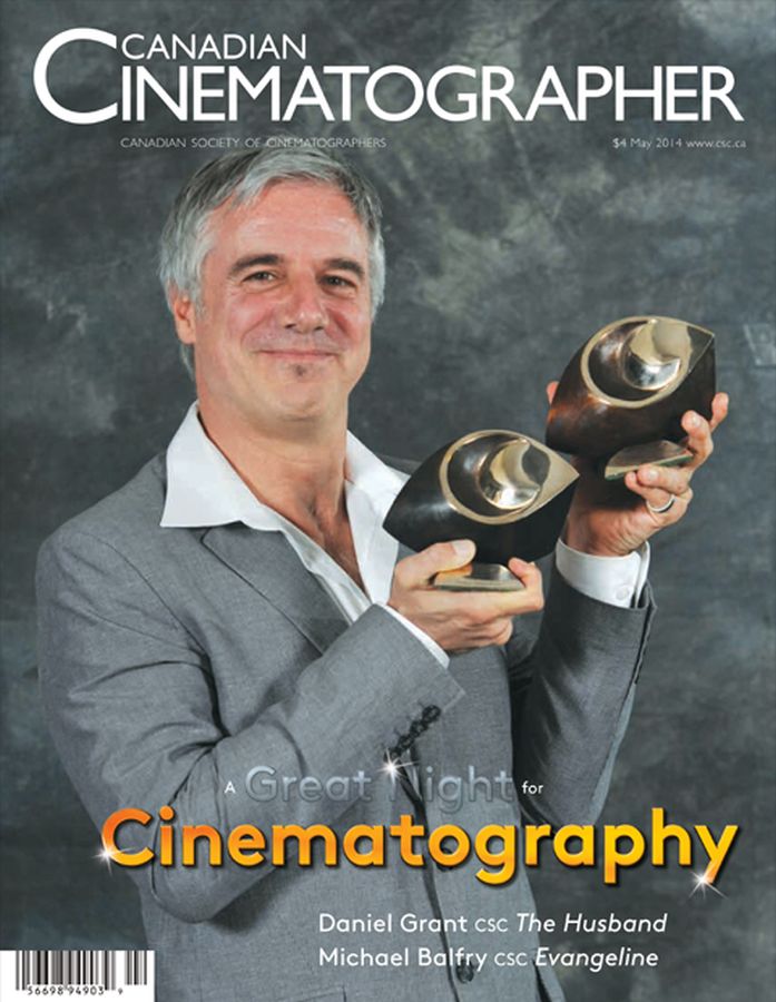 CANADIAN CINEMATOGRAPHER magazine cover May 2014