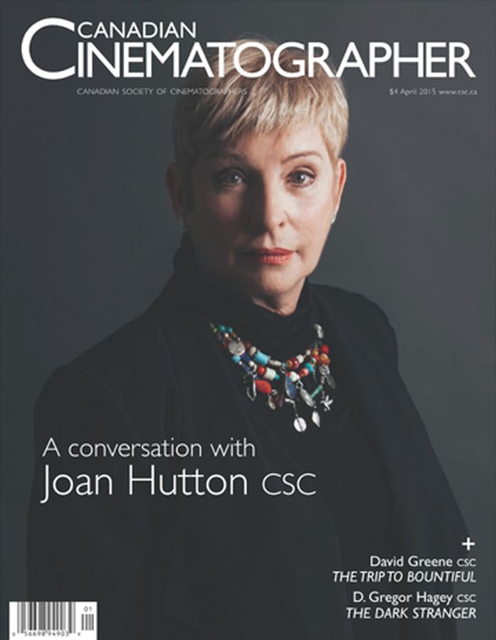 CANADIAN CINEMATOGRAPHER magazine side cover April 2015