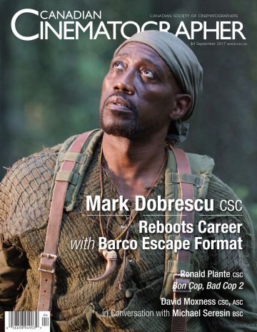 CANADIAN CINEMATOGRAPHER magazine cover  September 2017