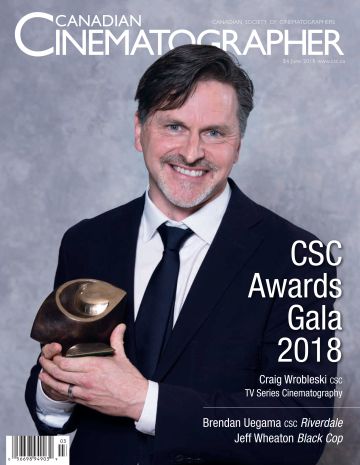 CANADIAN CINEMATOGRAPHER magazine cover  June 2018