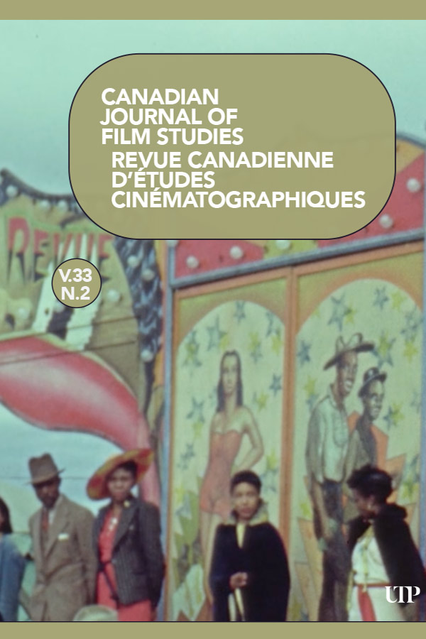 CANADIAN JOURNAL OF FILM STUDIES magazine side cover  October 2024