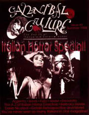 CANNIBAL CULTURE/CINEMUERTE magazine side cover Issue 2 Summer 1998