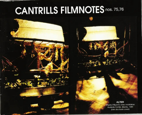 CANTRILLS FILMNOTES magazine side cover Issue 75-76  November 1994