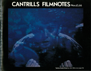 CANTRILLS FILMNOTES magazine side cover Issue 65/66 October 1991