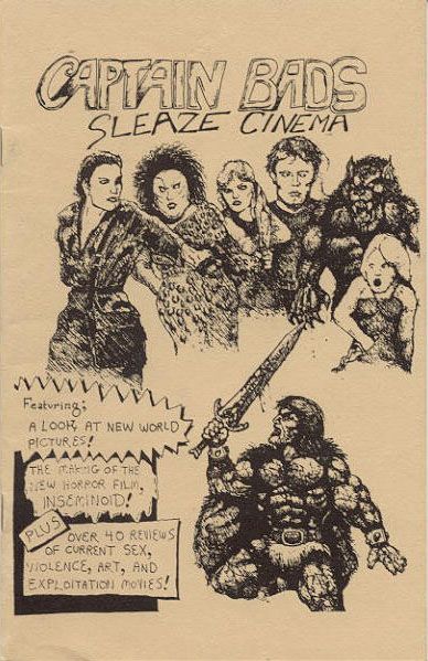 CAPTAIN BADS SLEAZE CINEMA magazine cover  1984