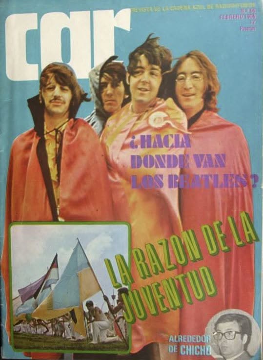 CAR (CADENA AZUL DE RADIODIFUSION) magazine side cover Issue 56  February 1969