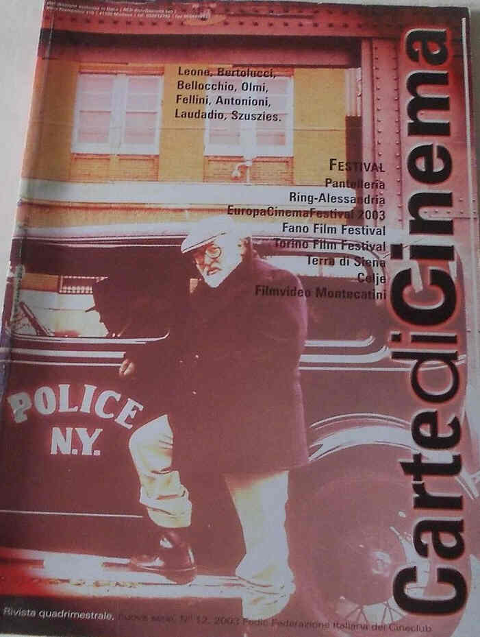 CARTE DI CINEMA magazine cover Issue 12  2003