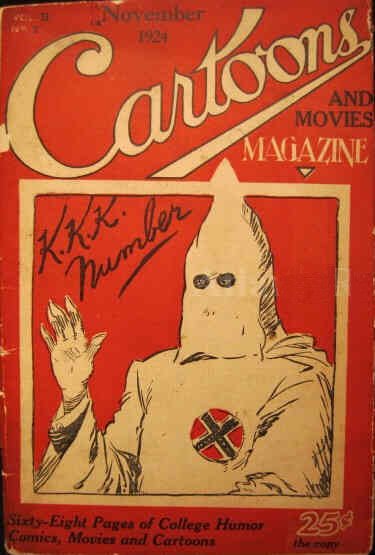 CARTOONS AND MOVIES magazine side cover November 1924