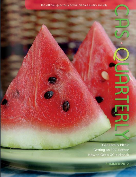 CAS.QUARTERLY magazine cover Summer 2012