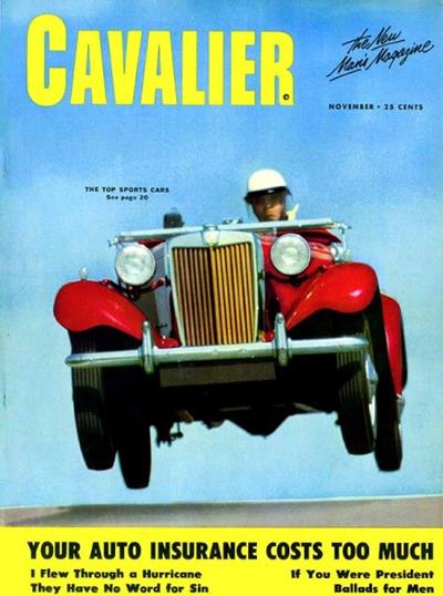 CAVALIER magazine side cover  Vol 1 No  1  November 1952