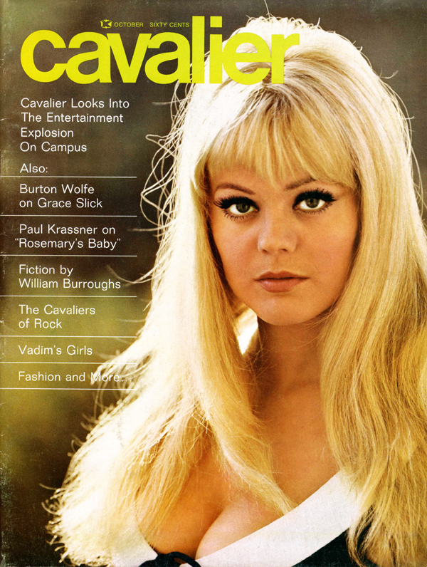 CAVALIER magazine side cover  October 1968