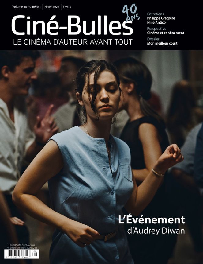 CINE-BULLES magazine side cover Winter 2022