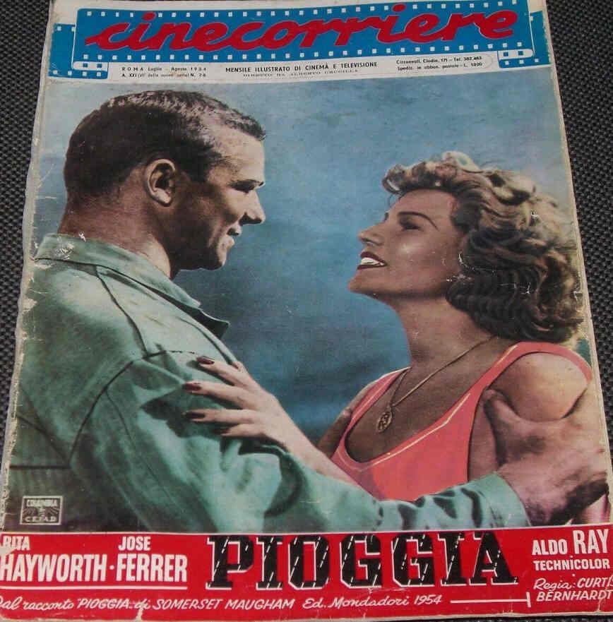 CINECORRIERE magazine side cover  July/August 1954