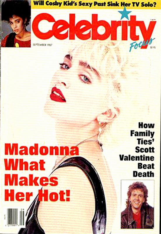 CELEBRITY FOCUS magazine cover  Vol 1 # 9 September 1987
