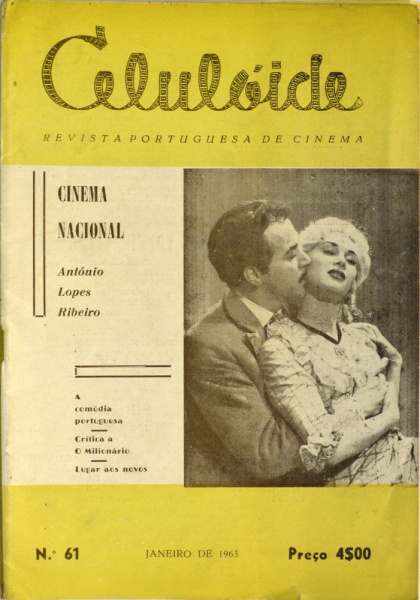 CELULOIDE magazine cover Issue 61  January 1963