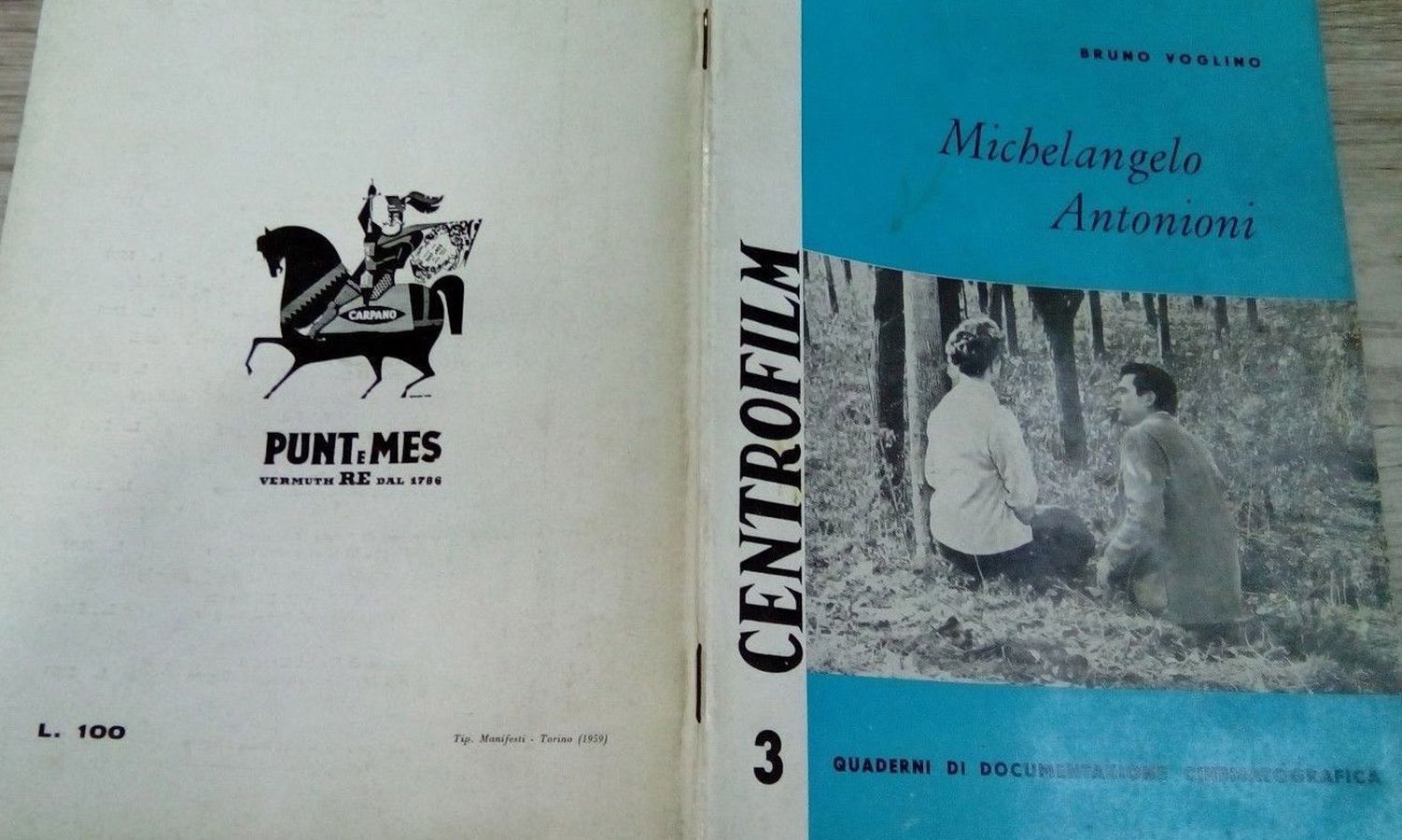 CENTROFILM magazine side cover Issue 3   1959