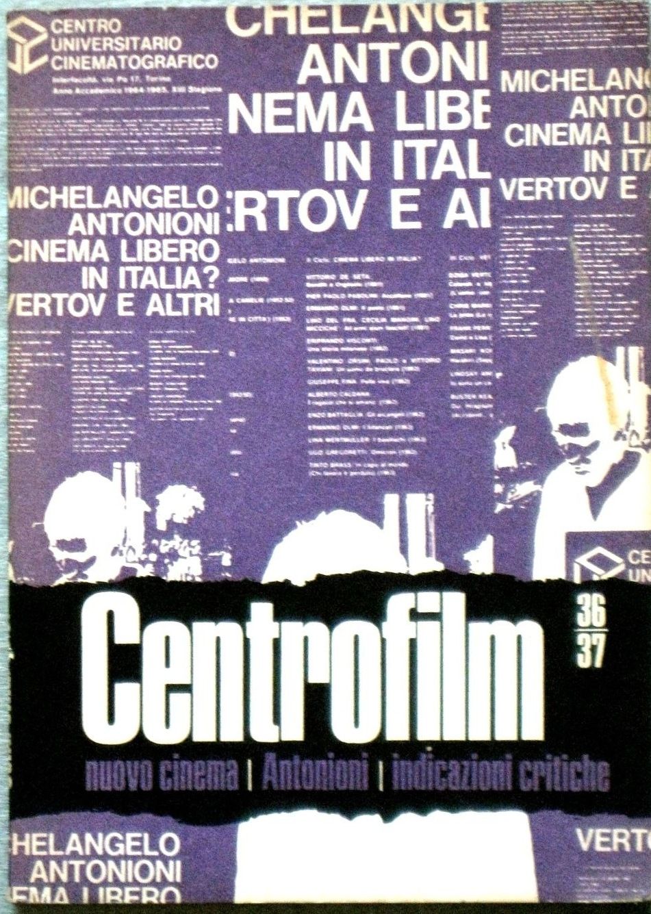 CENTROFILM magazine side cover Issue 36/37 Summer 1965