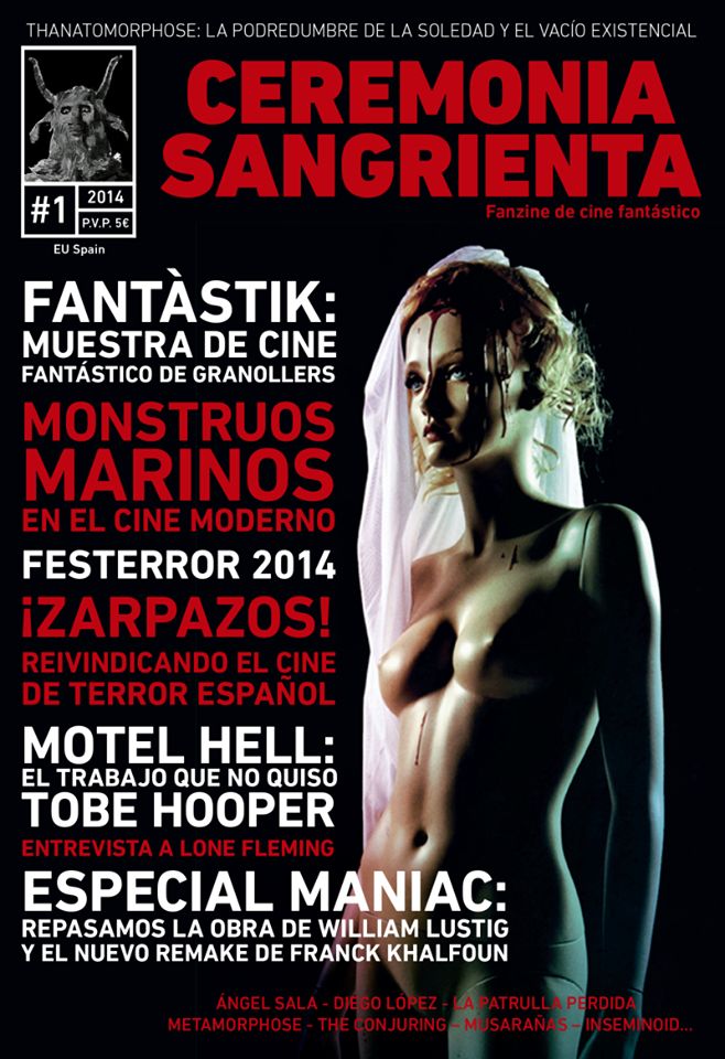 CEREMONIA SANGRIENTA magazine side cover Issue 1  2014