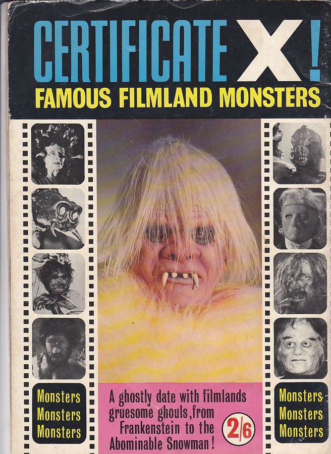 CERTIFICATE X magazine side cover  1965