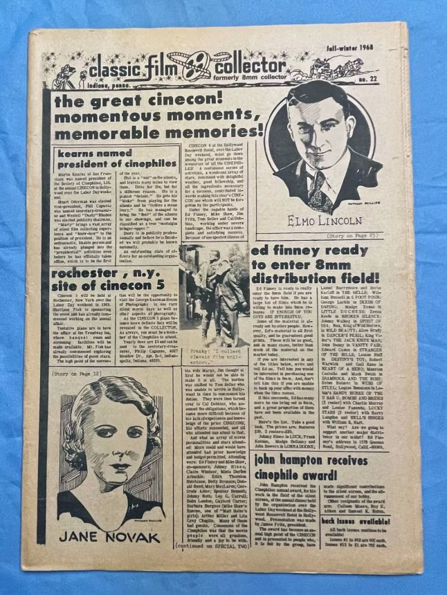 CLASSIC FILM COLLECTOR magazine cover Issue 22 Fall 1968