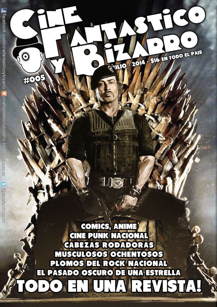 CFYB CINE FANTASTICO Y BIZARRO magazine side cover Issue 5 July 2014