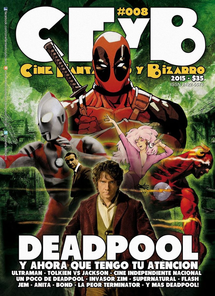 CFYB CINE FANTASTICO Y BIZARRO magazine side cover Issue 8 March/April 2015
