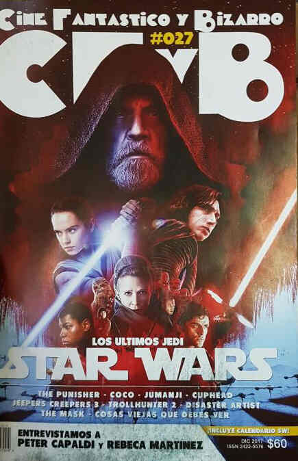 CFYB CINE FANTASTICO Y BIZARRO magazine side cover Issue 27  December 2017