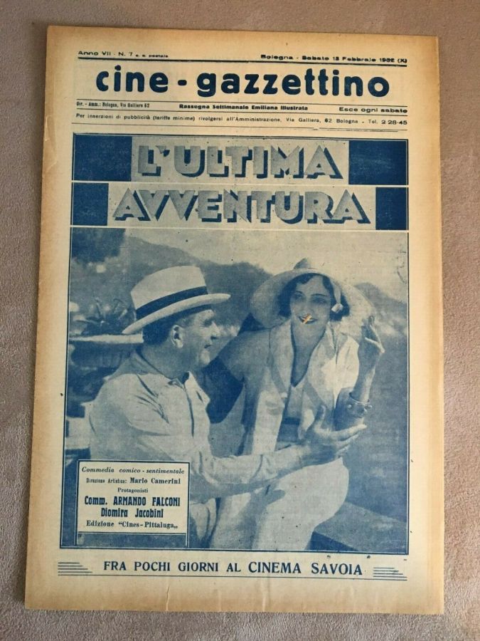 CINE-GAZZETTINO magazine cover Issue 7 13 February 1932