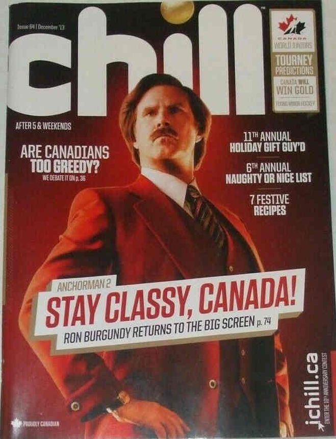 CHILL magazine side cover Issue 64  December 2013
