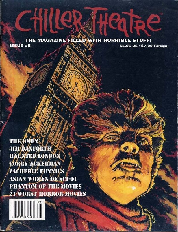 CHILLER THEATRE magazine side cover Issue 5  1996