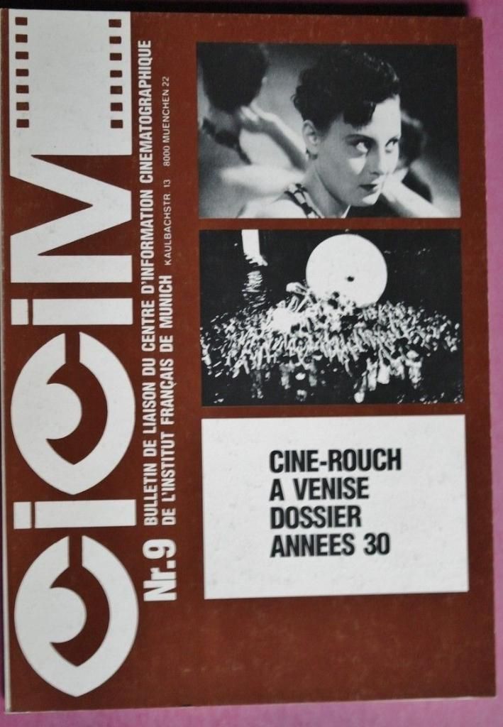 CICIM magazine cover Issue 9 November 1984