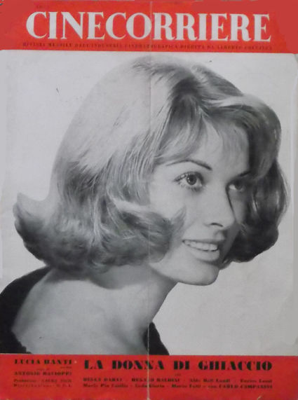 CINECORRIERE magazine side cover  July 1959