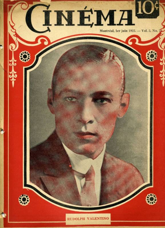 CINEMA (Ca 20s) magazine cover  Vol 3 #7 1 June 1923