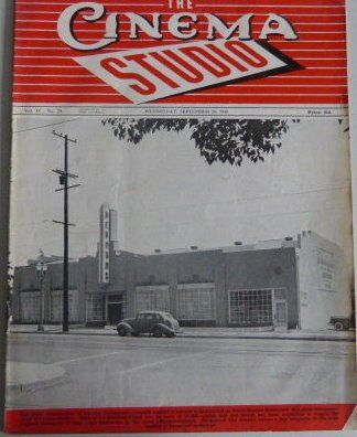 CINEMA STUDIO | THE magazine cover 28 September 1949
