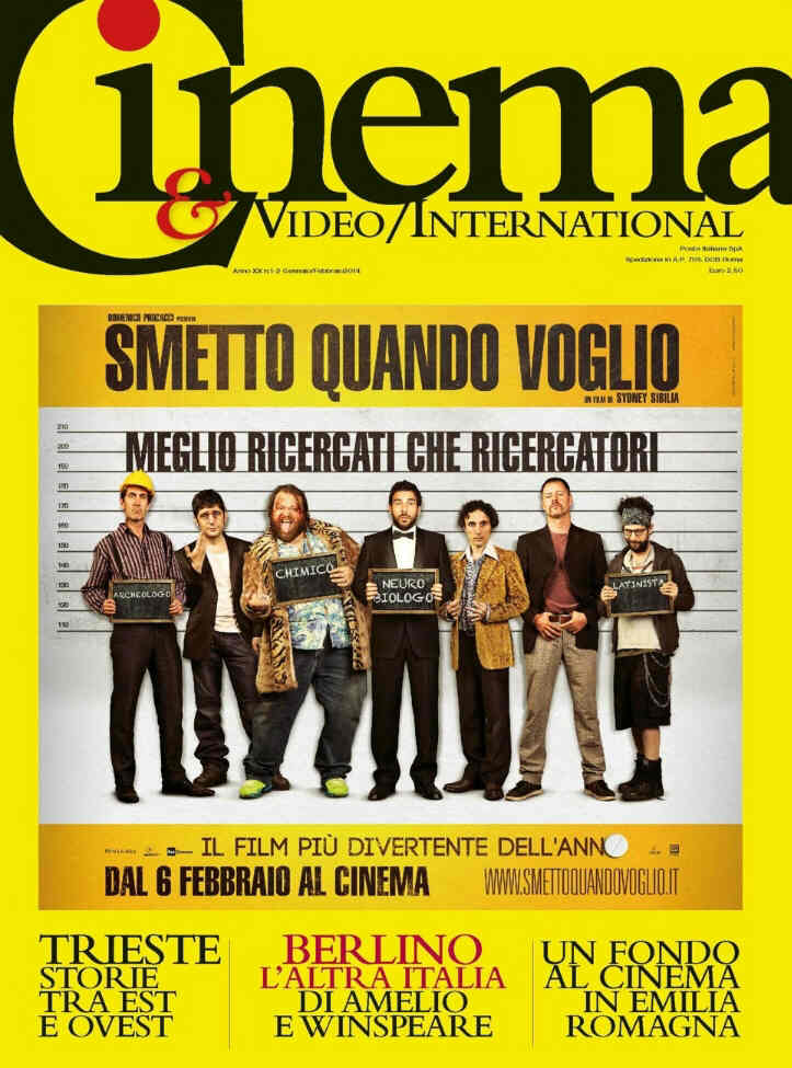 CINEMA AND VIDEO INTERNATIONAL magazine side cover January-February 2014