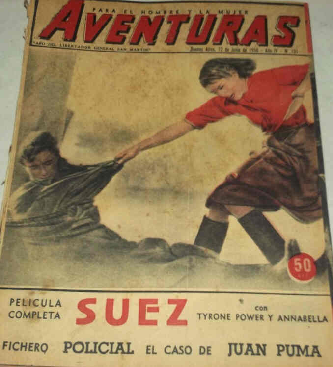 CINE AVENTURAS magazine side cover Issue 191 12 June 1950