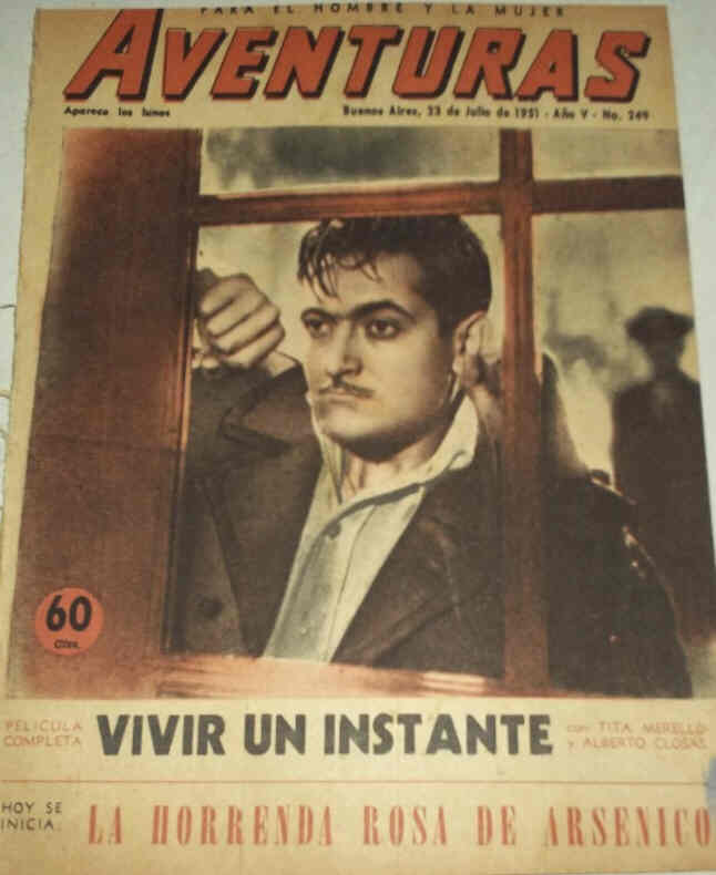 CINE AVENTURAS magazine side cover Issue 249 23 July 1951