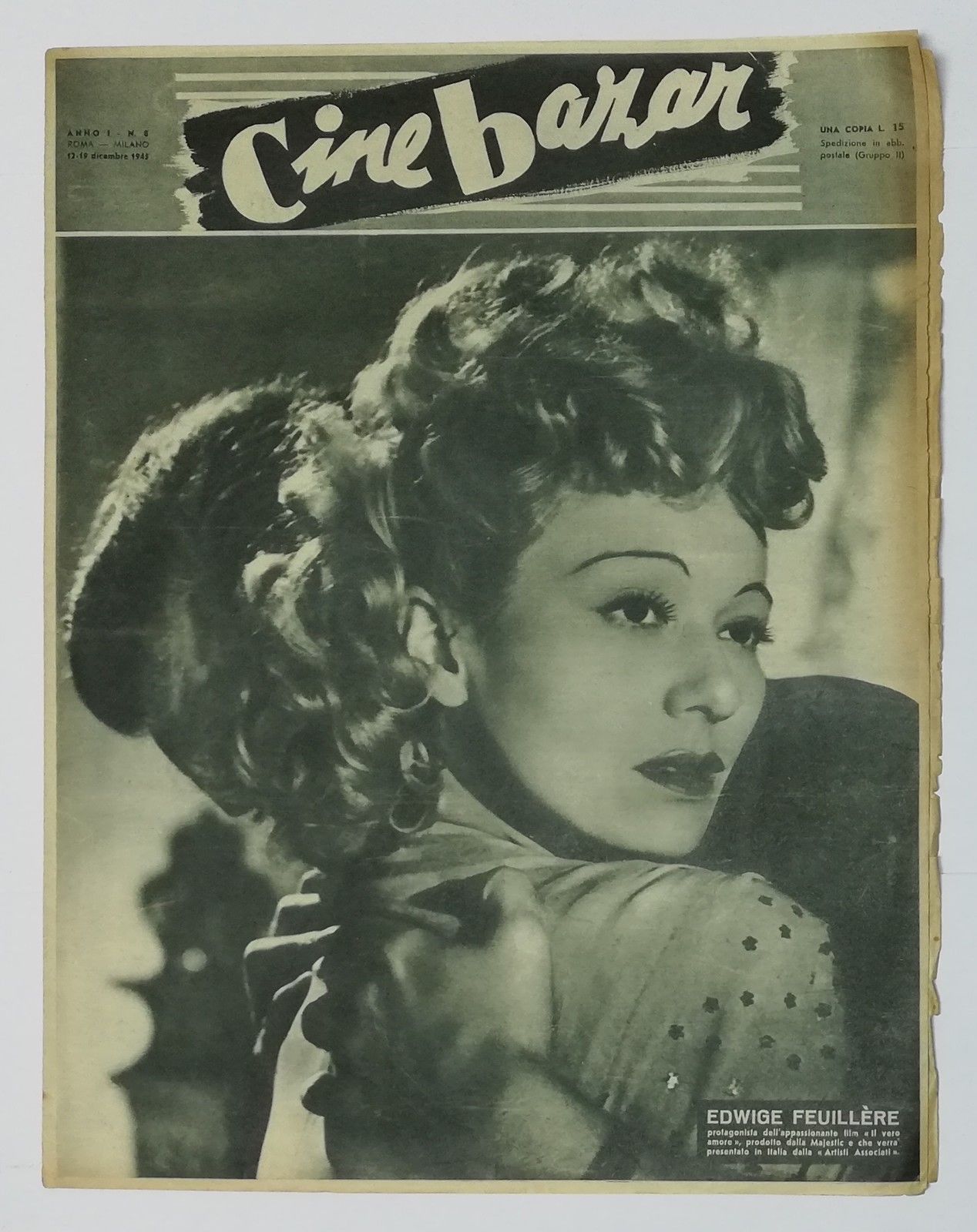 CINE BAZAR magazine cover Issue 8 12 December 1945