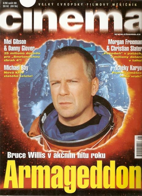 CINEMA (Cz) magazine side cover  August 1998