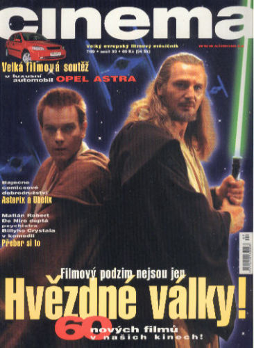 CINEMA (Cz) magazine side cover July 1999
