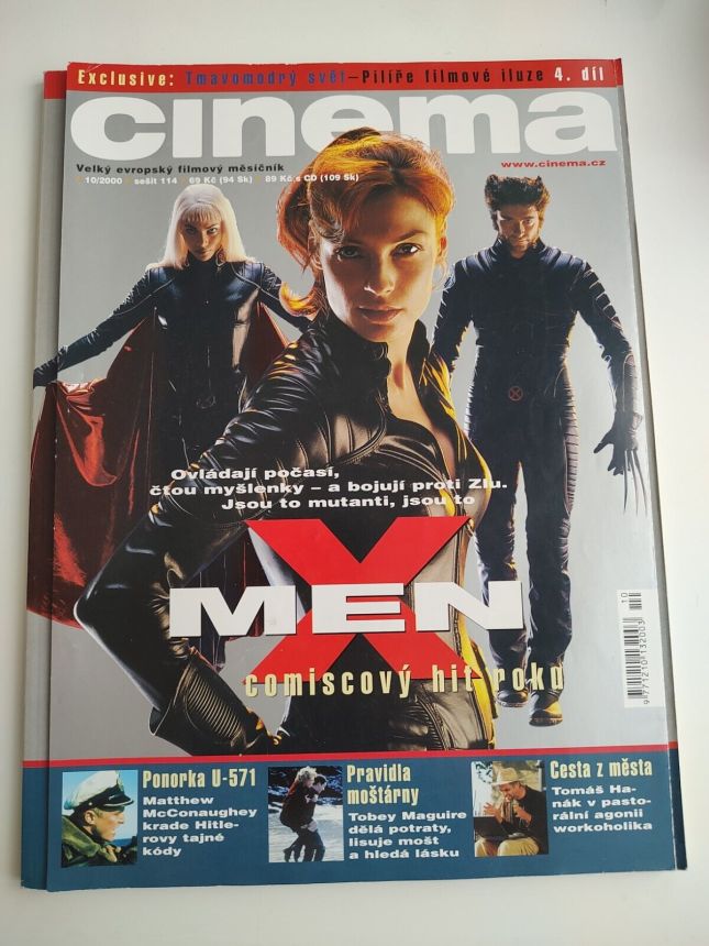 CINEMA (Cz) magazine side cover  October 2000