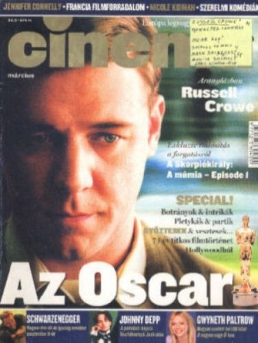 CINEMA (Cz) magazine side cover March 2002